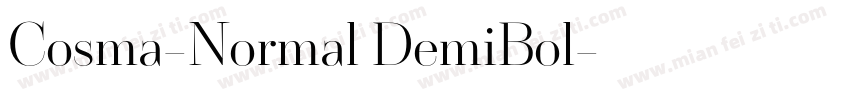 Cosma-Normal DemiBol字体转换